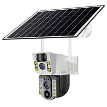 Camera de Segurança IP Solar Xion XI-CCTV82S / 4MP / Wifi / Dual Camera - Branco/ Preto