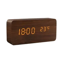 Reloj Despertador Digital Satellite AC-T23 MarróN