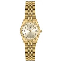 Relogio Analogico Feminino Daniel Klein DK.1.13925-2 Premium Lady / Pulseira de Aço Inoxidável - Dourado