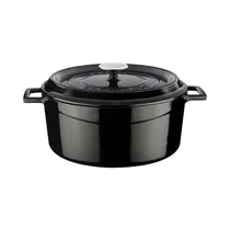 Cacerola de Hierro Fundido Lava LVYTC28K2BL 6.71L 28 CM Negro