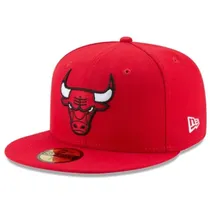 Bone New Era Nba 59FIFTY Chicago Bulls Vermelho 7 1-4