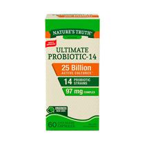 Ultimate PROBIOTIC-14 Nature's Truth 25 Billon Active Cultures 60 Capsulas