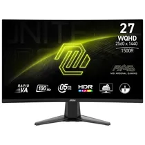Monitor Gamer MSI Mag 27CQ6F 27" WQHD Curvo 180HZ / 0.5MS - Preto