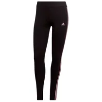 Calça Legging Adidas Feminino Essentials 3S M Preto/Rosa - HT4843