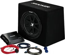 Subwoofer e Amplificador Kicker 12" 44KKP212 - 500 Watss (150W RMS)