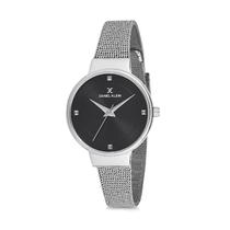 Relogio Analogico Feminino Daniel Klein Fiord DK12046-6 - Prata e Preto