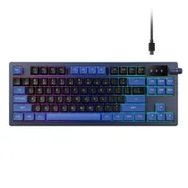Teclado Gamdias Hermes E7 Mec. RGB 75% Black/Red SW Red