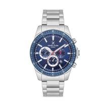 Relogio Analogico Masculino Daniel Klein Exclusive DK.1.12594-2 - Prata/Azul