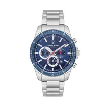 Relógio Analógico Masculino Daniel Klein Exclusive DK.1.12594-2 - Prata/Azul
