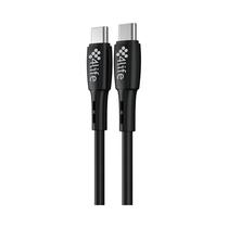 Cabo 4LIFE FLWCC601B USB-C A USB-C/1M - Black