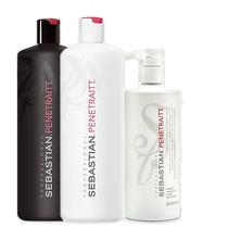 Kit Sebastian Penetraitt Shampoo 1L + Acondicionador 1L + Mascarilla Capilar 500ML