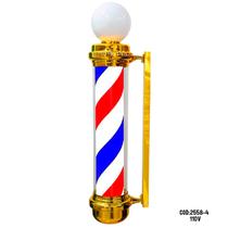 Barber Pole Giratorio com Globo Dourado 1.15M