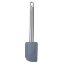 Espátula de Silicone com Cabo Metálico - Cinza Azulado