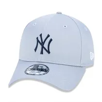 Boné New Era 9FORTY A-Frame Snapback Aba Curva MLB New York Yankees Basic - MBV19BON158 - Cinza
