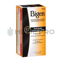 Cor de Cabelo Em Po Permanente Bigen, Marrom Escuro 57, 0,21 Oz