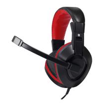 Headset Satellite AE-263 Gaming com Microfone - Preto/Vermelho