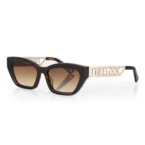 Oculos de Sol Feminino Freelook F1002-3 - Marrom/Rose Gold