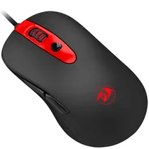 Mouse Gaming Redragon Gerberus M703 USB Até 7.200 Dpi com Iluminação Backlight - Preto/Vermelho
