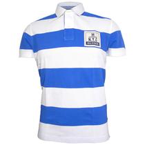 Camiseta Tommy Hilfiger Polo Masculino MW0MW00805-902 XL Branco / Azul