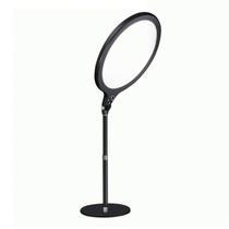 LED Iluminador Ring Light de Mesa H10 / 26CM / Recarregavel - Preto