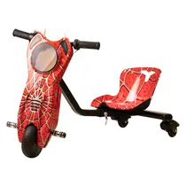 Triciclo Elétrico Keen Drift Car - 6.5" - Bluetooth - LED - Recarregável - Spiderman