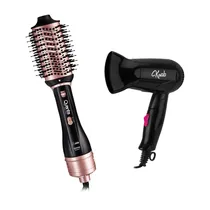 Escova Secadora Quanta Easy Step 2 In 1 QTES6001 - 1300W - Bivolt + Secador de Cabelo Krab KBSC12