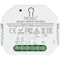 Interruptor Inteligente Moes MS-104 1 Gang Wi-Fi RF - Branco