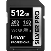 Memória SD Laxer Profissional Silver Pro 280-160MB/s C10 512 GB (LSDSIPR512G-BNNNG)