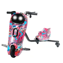 Moto Triciclo Eletrico Interbras Swift N10 / 8" / com Bluetooth / LED / 350W - Rosa/ Azul