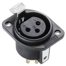 Conector Furutech FT-786F (R) XLR Femea Socket Unidade