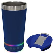 Copo Termico Prosper PC-07 de 473 ML com FM/Speaker/Bluetooth - Azul