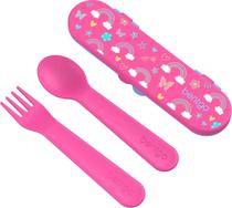 Kit Talher Bentgo Kids Utensil Set - Bgkdutpl-Rbo Rainbows And Butterflies