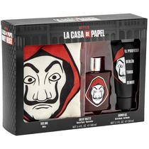 Kit Perfume Masculino Netflix La Casa de Papel Eau de Toilette 100 ML + Gel de Banho + Tote Bag