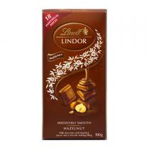 Barra Chocolate Lindt Lindor Ao Leite com Avelas 100G