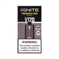 Dispositivo Descartavel Ignite V120 12000 Puffs Black Pomegranate Lemon