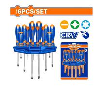 Wadfow Kit de Destornilladores CV-R WSS1416 16PCS