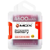 Pilha Recarregavel AA Mox MOB4AA46 4.600 Mah 1.2V - 4 Unidades