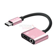 Adaptador USB-C para Fone de Ouvido 3.5MM Luo LU-X03 - Rosa