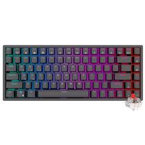 Teclado Gamer Mecanico Royal Kludge RK84 Wireless / RGB / Red / Ingles - Preto