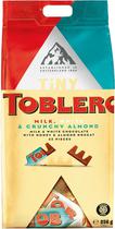 Chocolate Toblerone Tiny White, Milk & Crunchy Almond - 256G (32 Pecas)