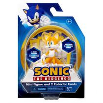 Boneco Sega Sonic The Hedgehog Mini Figure - Tails e 2 Collector Cards (7066)