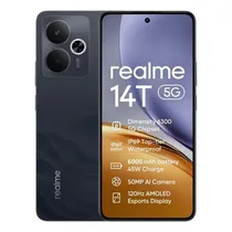 Smartphone Realme 14T RMX5078 DS NFC 8/256GB 6.67" 50+2/16MP 45W - Black (Anatel)