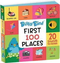 Livro Interativo Ditty Bird First 100 Places - 978-1-83820-645-1