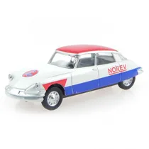 Car Norev 1/64 Citroen DS19 1958 Cycliste Blue WHT Red 310603