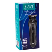 Máquina de Cortar Cabelo Luo LU-4631 Recarregavel DC5V 5W - Preto/Cinza