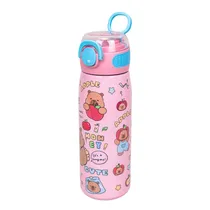 Garrafa Térmica com Bico e Design de Capivara 350ML - Rosa