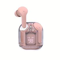 Fone de Ouvido Sem Fio Luo LU-K119 com Bluetooth V5.3 - Rosa