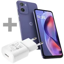 Celular Motorola Moto E15 XT2523-6 Dual Sim de 64GB/2GB Ram de 6.67" 32MP 8MP - Fresh Lavender (CX Slim) + Adaptador de Energía Itel