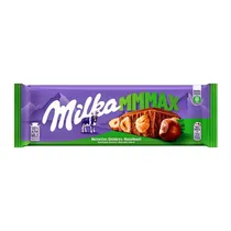 Barra Chocolate Milka Ao Leite c/ Avelãs Inteiras 270G