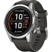 Relógio Smartwatch Garmin Fenix 7S Pro Solar 42 MM - Silver/Graphite (010-02776-01)